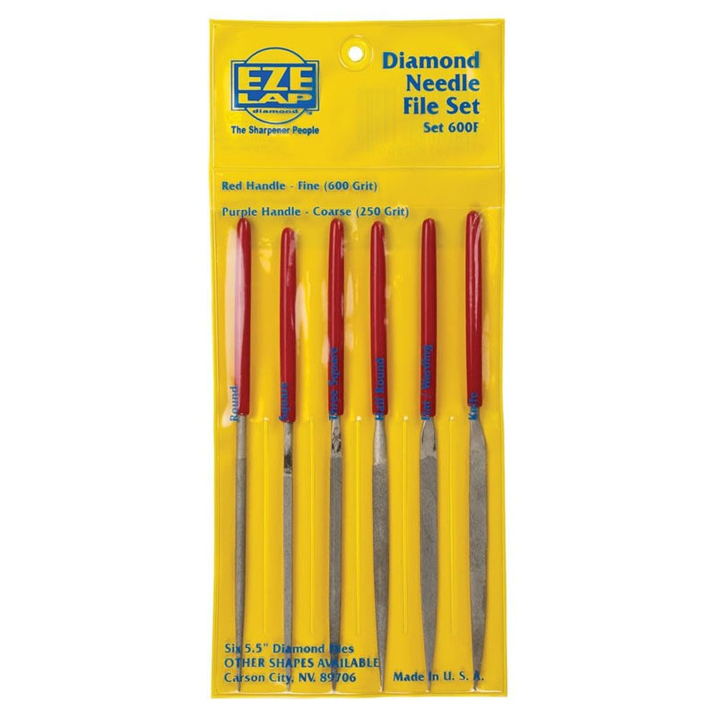 EZE-LAP 600F Fine Grit Diamond Needle File Set