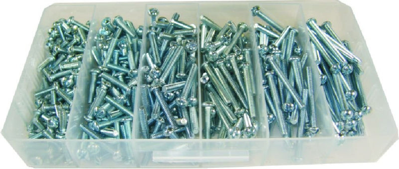 L.H. Dottie 632PS Machine Screw Kit, Round Head, 6-32 TPI by 1/2-Inch to 2-Inch Length