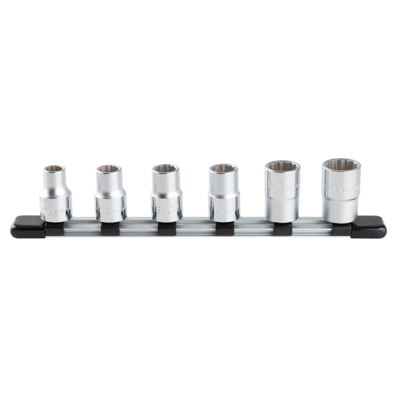TONE Socket Set with Socket Holder 12-Point HD406 1/2" Inch Drive 6-Piece HD406: Contents: 6 pieces