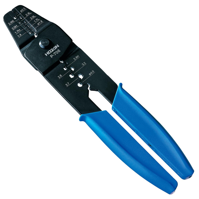  [AUSTRALIA] - Hozan Crimping Tool (For Open Barrel Type Contact) Crimping Pliers Die Part with Steps, Thin Finish AWG #28 - #14 P-706 For small to medium terminals