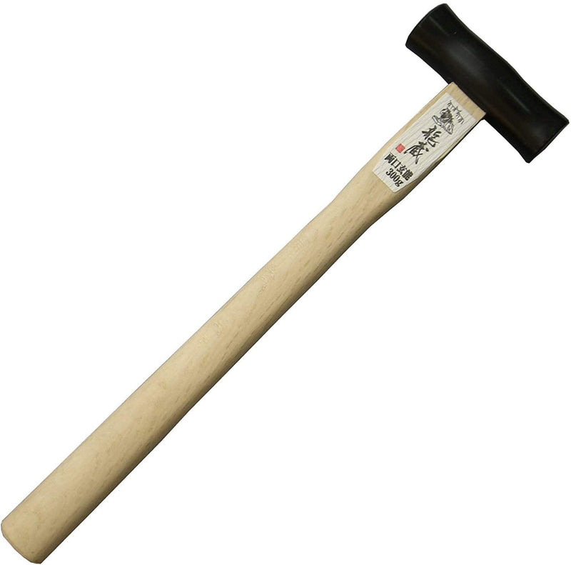 KAKURI Japanese Carpenter Hammer GENNO for Woodworking 10.5 oz (300g), Carpentry Hammer with Wood Handle for Chisel, Plane, Nail, Made in JAPAN Wood (300g)