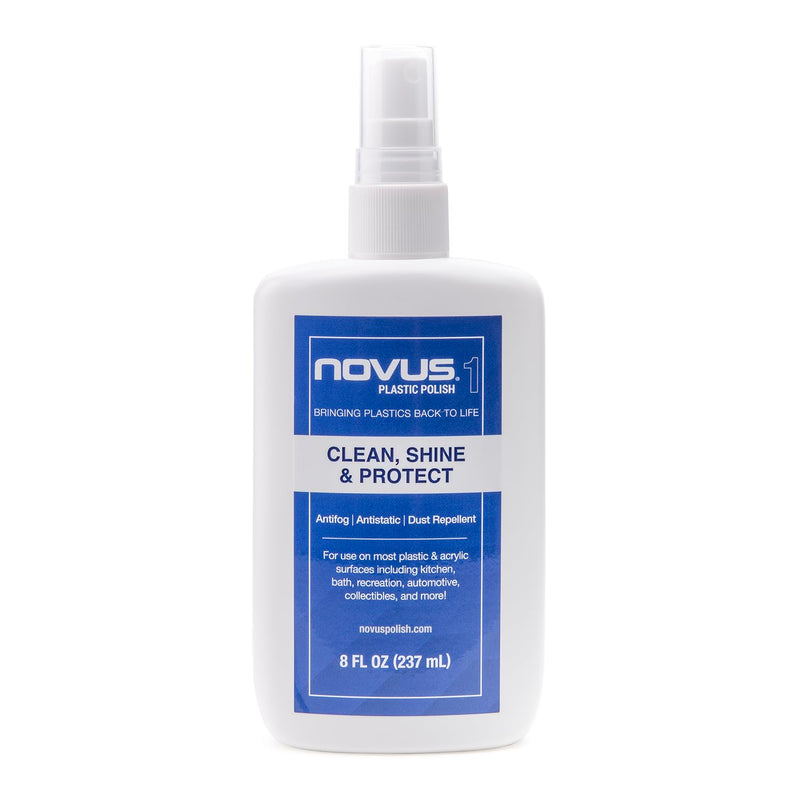 NOVUS 7020 | Plastic Clean & Shine #1 | 8 Ounce Bottle 8 Fl Oz (Pack of 1)