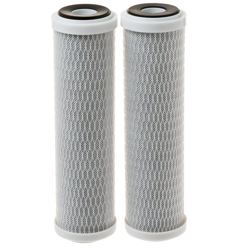 GE FX12P Under Sink Water Filter | Replacement for Reverse Osmosis System | NSF Certified: Reduces Sediment, Rust & Other Impurities from Water | Replace Every 6 Months for Best Results | 2 Filters 2 Count (Pack of 1)