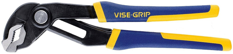 IRWIN VISE-GRIP Tools GrooveLock Pliers, V Jaw, 6-inch (4935351), Black, Blue Yellow, Silver, 6" Regular Pliers