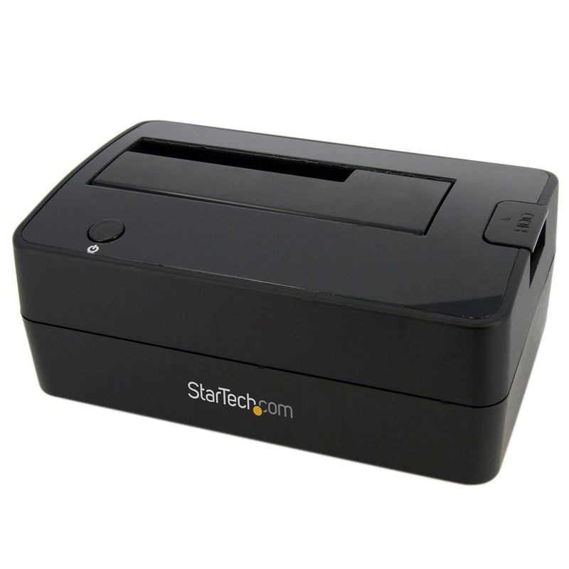 StarTech.com Single Bay USB 3.0 to SATA Hard Drive Docking Station, USB 3.0 (5 Gbps) Hard Drive Dock, External 2.5/3.5" SATA I/II/III HDD/SSD Docking Station, Top-Loading Hard Drive Bay (SATDOCKU3S) 1 Bay