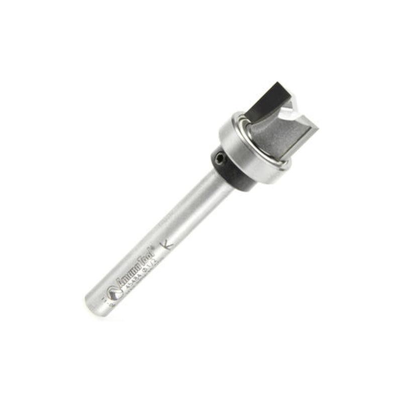 Amana Tool - 45484 Carbide Tipped Flush Trim Plunge Template 1/2 Dia x 3/8 x 1/4" Shan 1/2 Dia x 3/8 x 1/4" Sh