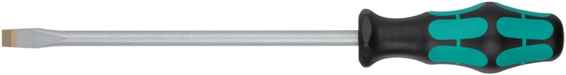 Wera 05110104001 Kraftform Plus 334 Slotted Screwdriver, Lasertip, 10mm Head, 8" Blade Length Slotted, 10mm Head, 8" Blade