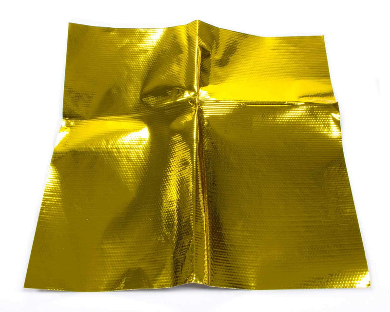Design Engineering, Inc. 10393 Reflect-A-Gold High-Temperature, Heat-Reflective, Adhesive-Backed Sheet, 24" x 24" Sheet. Made in America.