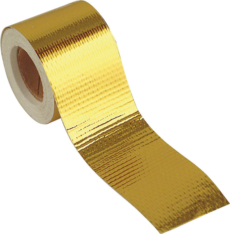DESIGN ENGINEERING INC. Reflect-A-GOLD High-Temperature Heat Reflective Adhesive Backed Roll (2" x 15') - Insulation Tape Wrap For Engine Covers & More 2" x 15' Roll