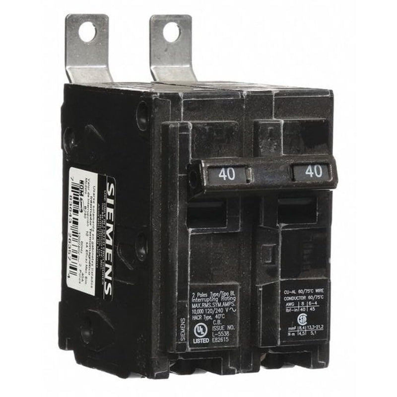 Siemens B240 40-Amp Double Pole 120/240-Volt 10KAIC Bolt in Breaker