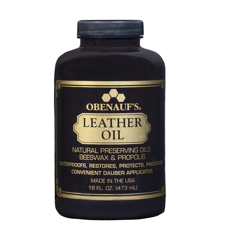 Obenauf's Leather Conditioner - Leather Oil (16oz) - Restore and Protect Leather Boots, Jackets, Purses as Well as Car Leather, Leather Furniture and Much More - Made in The USA (with Applicator) 16 Fluid-oz