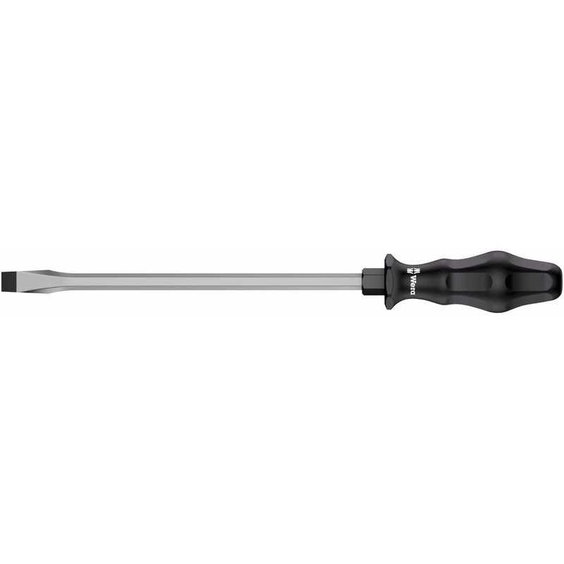 Wera 05018274001 Kraftform Plus 932 A Slotted Screwdriver, 14mm Head, 10" Blade Length Slotted 14mm Head, 10" Blade