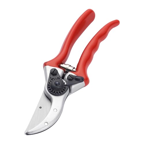 Spear & Jackson Razorsharp Heavy Duty Bypass Pruners, Drop-Forged High Carbon Steel Blades, Adjustable Blade Tension, Ergonomic Handles for Professional Pruning