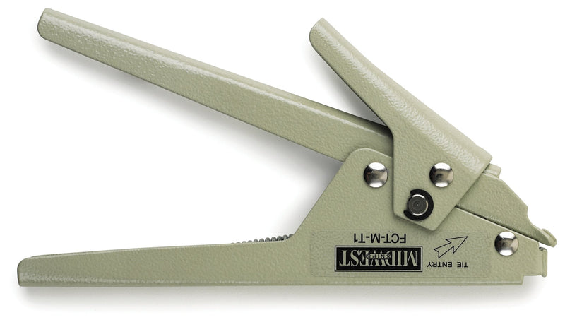 MIDWEST Cable Tie Tension Tool - Thin to Thick Nylon Cable Tightener and Cutter with Handle Cable Trimmer & Durable Metal Casing - MW-T1