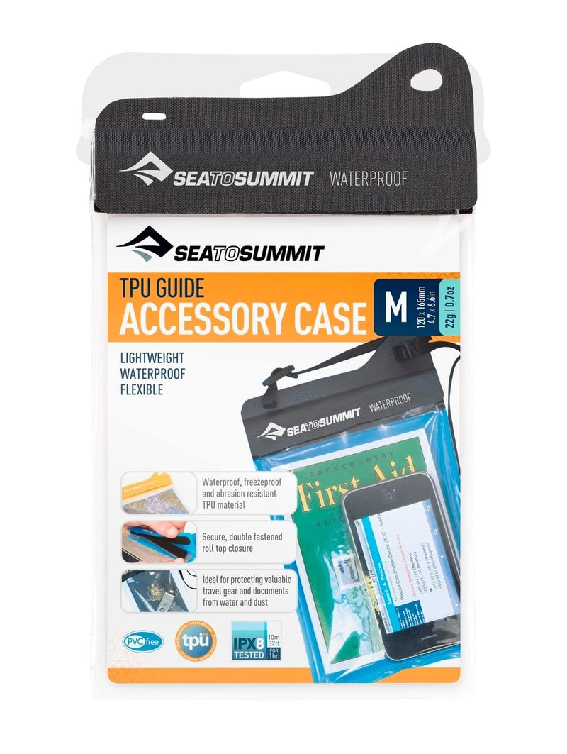 Sea to Summit Waterproof TPU Accessory Case Medium (6.5 x 5 inches) Black