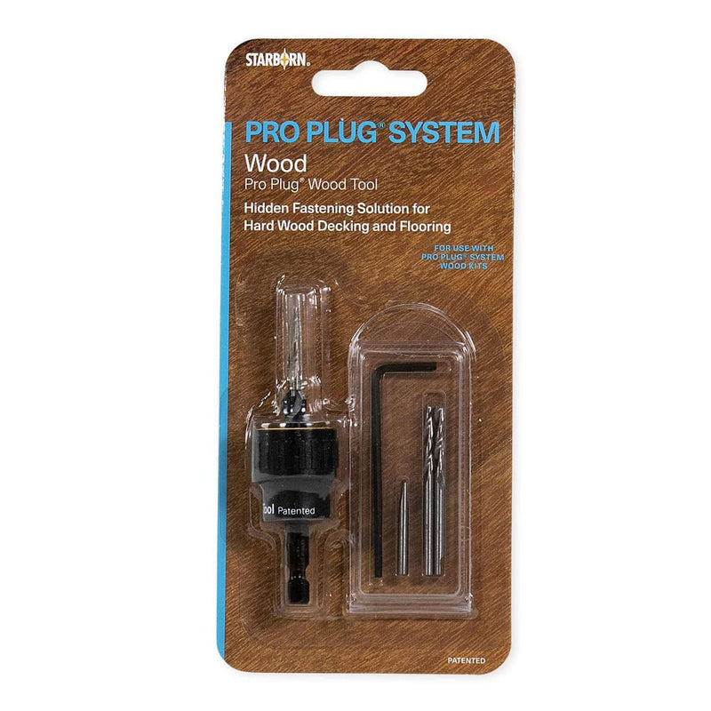 Starborn Industries Smart-Bit Pro Plug System Countersink Drill Bit Tool for Wood Decks, Flooring, and Woodworking One Size