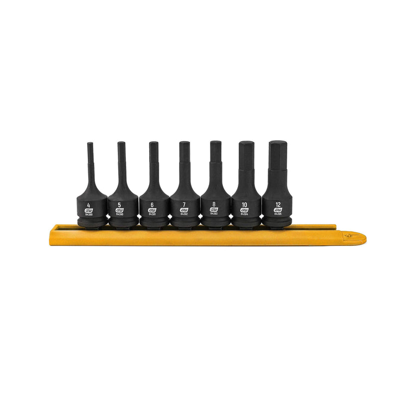 GEARWRENCH 7 Pc. 3/8" Drive Hex Bit Impact Socket Set, Metric - 84912