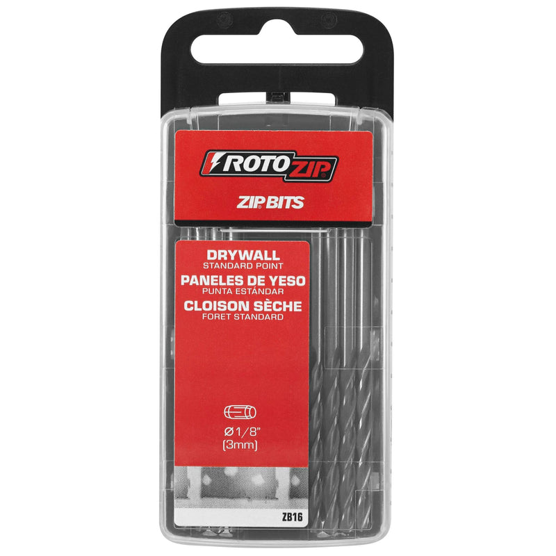 RotoZip ZB16 1/8-Inch Standard Point Drywall Cutting Zip Bit, 16-Pack color