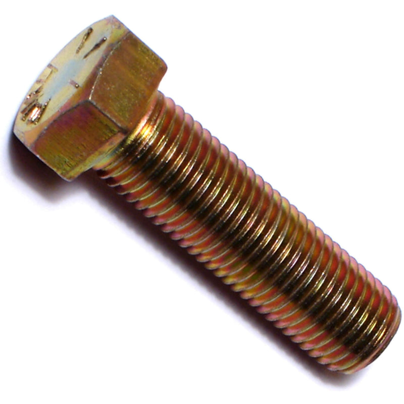 Hard-to-Find Fastener 014973253165 Grade 8 Fine Hex Cap Screws, 7/16-20 x 1-1/2, Piece-25, Yellow