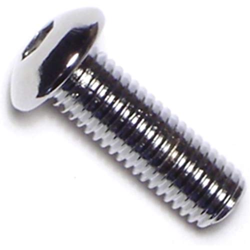 Hard-to-Find Fastener 014973133139 Button Head Socket Cap Screws, 1/4-28 x 3/4, Piece-10