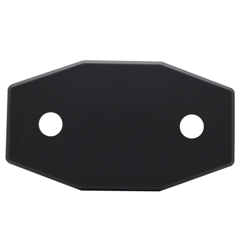 Westbrass Two-Hole Remodel Plate, Matte Black, D504-62