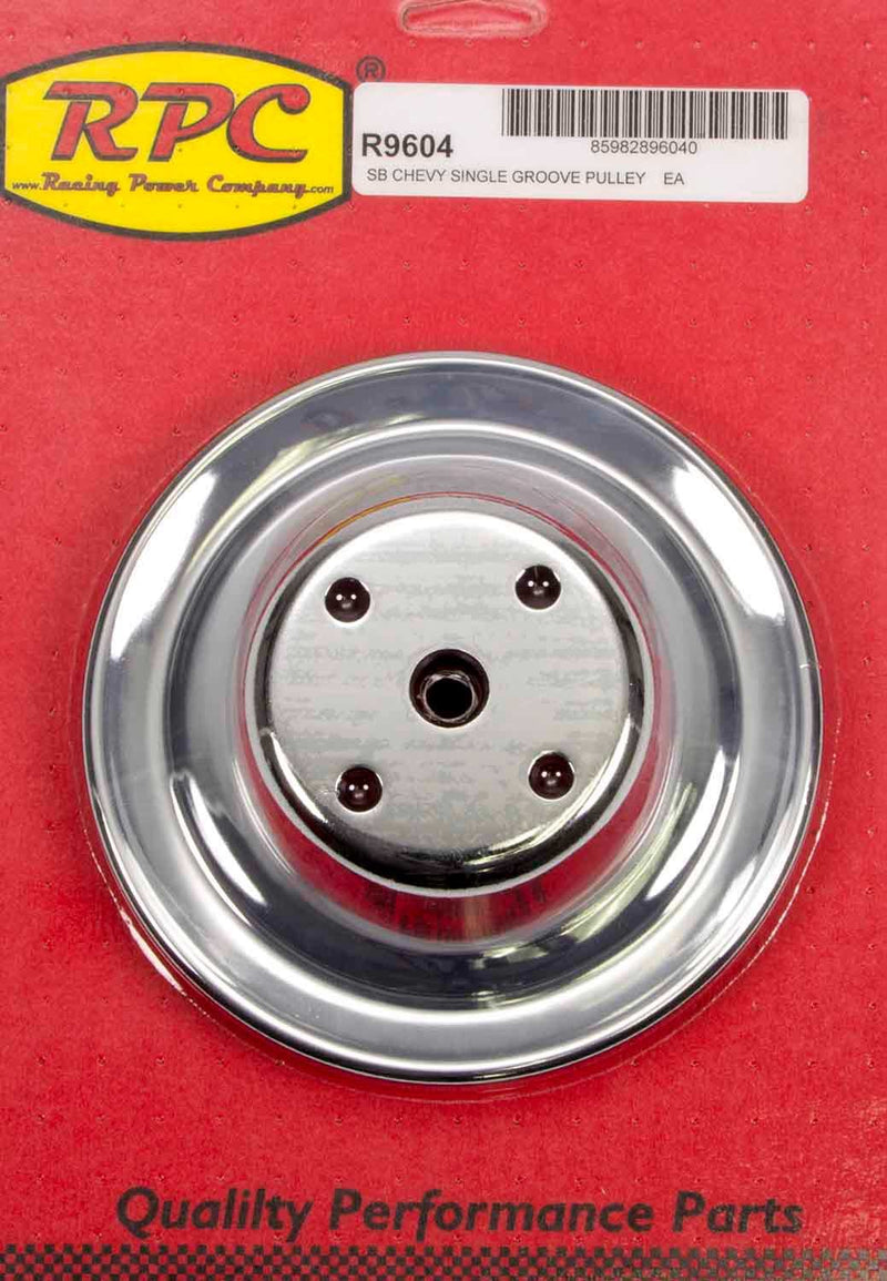 Company R9604 Chrome LWP Pulley for Small Block Chevy