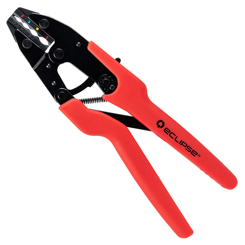Pro'sKit 1PK-3003FD27 Ergo-Lunar Crimper with Insulated Terminal Die, 22-8 AWG