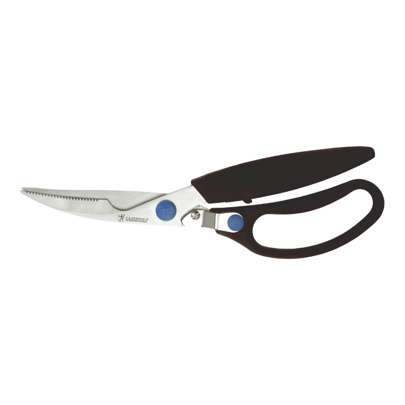 HENCKELS Kitchen Shears for Poultry, Dishwasher Safe, Heavy Duty, Stainless Steel 4-Inch Blue