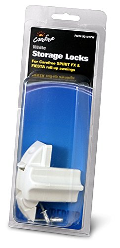 901017W RV Trailer Camper Sun & Shade Storage Locks White