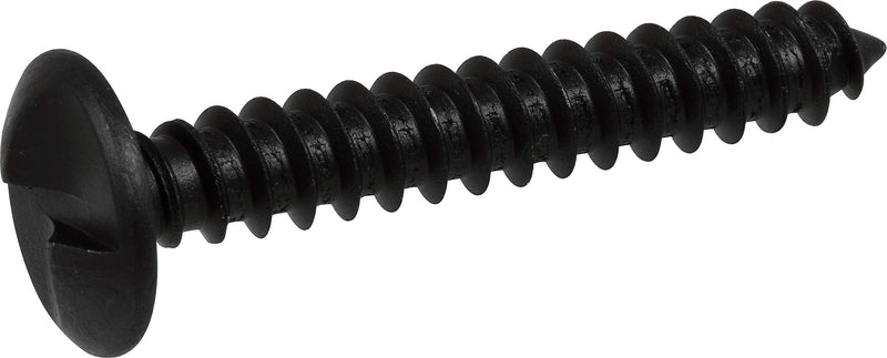 Hillman One-Way Lag Screw Heat-Treated Security Tamper-Resistant Slotted 5/16"-18 x 2" Black – 50 Pack