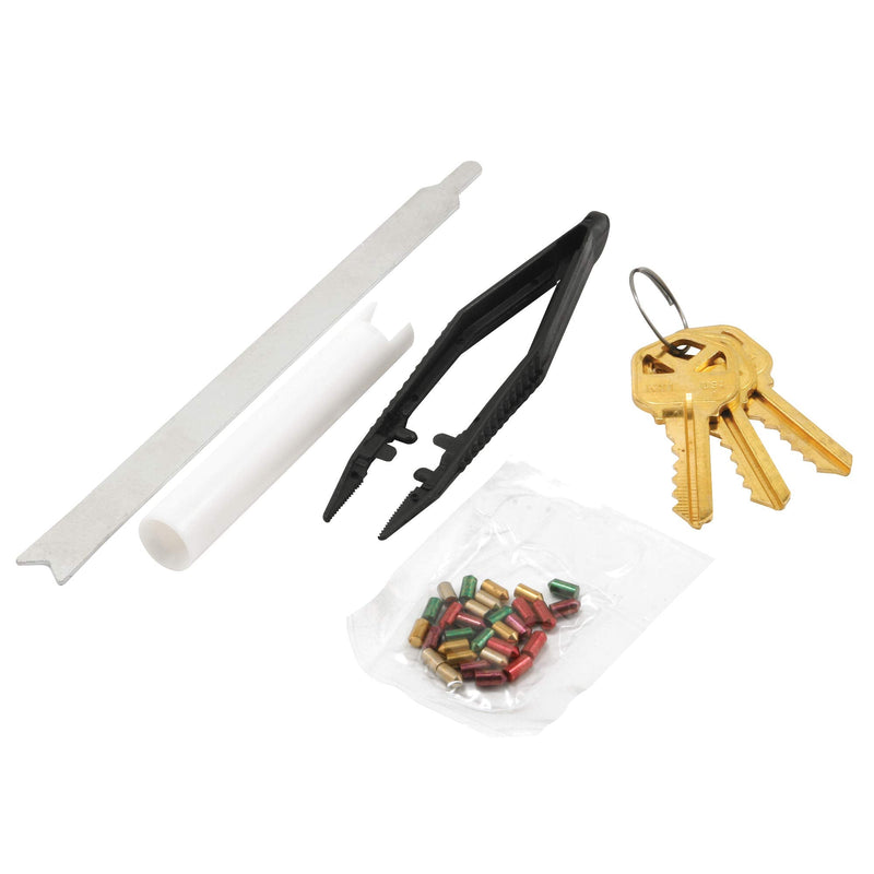 Prime-Line E 2400 Re-Keying Kit – Re-Key a Lock Kit with Pre-Cut Keys for all your Locks to One Key, For Kwikset Brand Locks, 5-Pin Style (1 Kit)