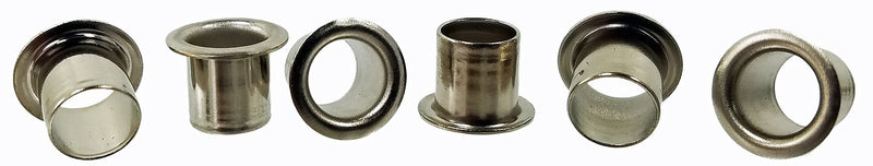 6pcs. 1/4" Nickel Press-Fit Tuner Bushings/Ferrules