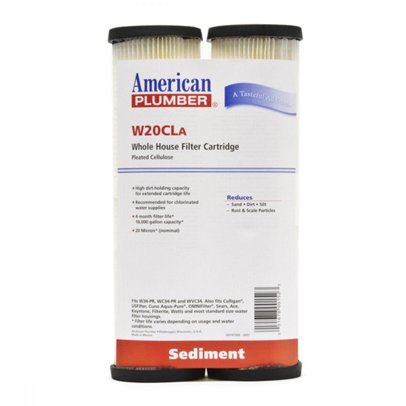 American Plumber W20CLA Whole House Sediment Filter Cartridge (2-Pack) 1
