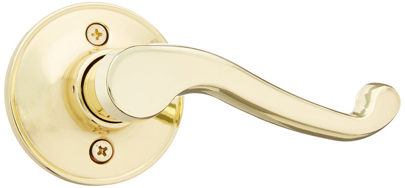 Schlage J Dexter by Schlage Bright Brass Left-Handed Dummy Door Lever