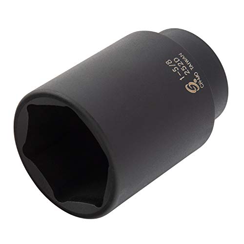 SUNEX TOOLS 252D 1/2-Inch Drive by 1-5/8-Inch Deep Impact Socket