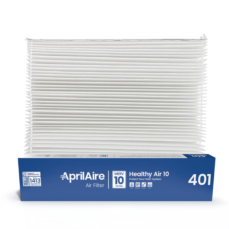 AprilAire 401 Replacement Furnace Filter for AprilAire 2400, Space-Gard 2400 Whole-House Air Purifiers - MERV 10, 16x25x6 Air Filter (Pack of 1) 16" x 25" x 6" (Pack of 1)