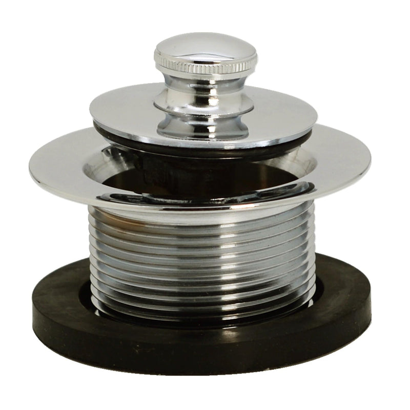Westbrass D3324-05 1-1/2" NPSM Pull & Drain Bathtub Plug, Coarse Thread, Polished Nickel