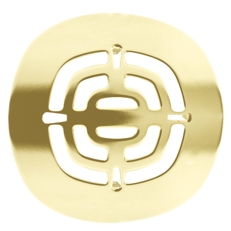 Westbrass Brass Snap-In Shower Strainer Grid, Polished Brass, D316-03 1-Pack