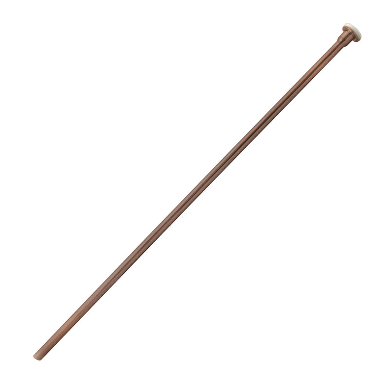 Westbrass D124-11 3/8" x 20" Brass Flat Head Toilet Riser Supply Line, Antique Copper 1 Pack