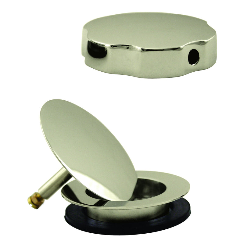 Westbrass European Style Trim for Cable Drive Bath Waste, Polished Nickel, D50TE-05 1 Pack