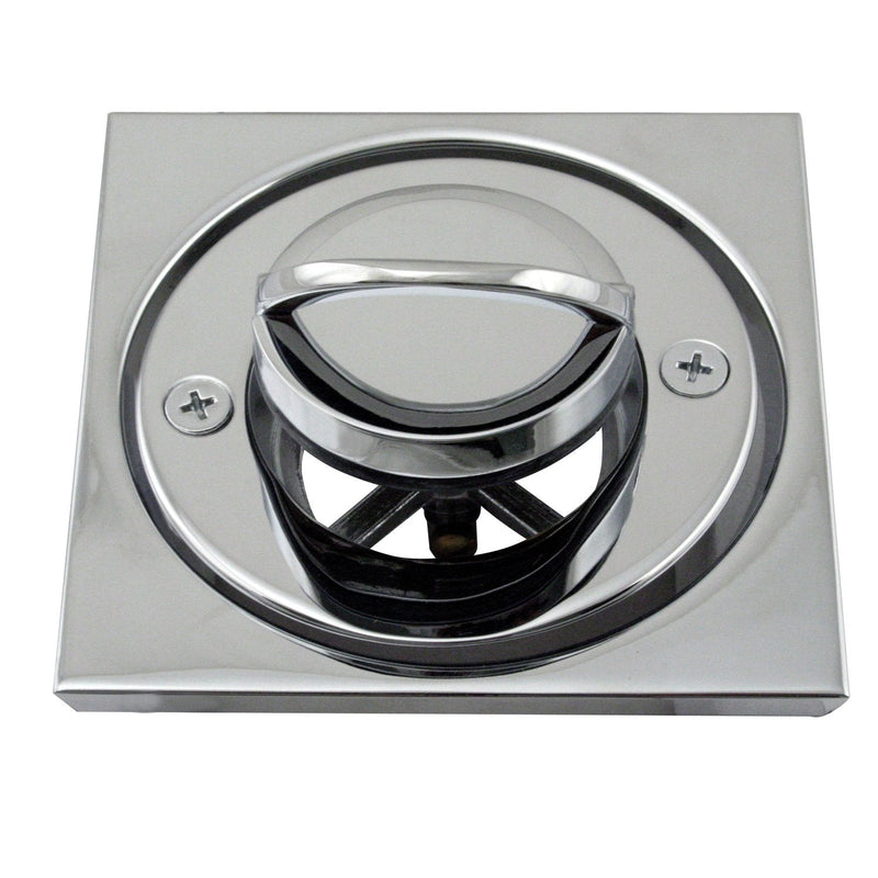 Westbrass D3201-26 Roman Tub Drain Trim with 4-1/4" OD Tile Square, Polished Chrome