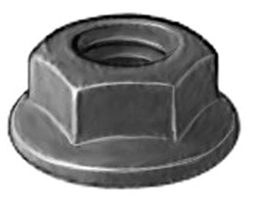 100 M6-1.0 Hex Flange Nuts Black Phosphate For GM 11503745