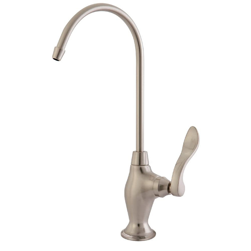 Kingston Brass Gourmetier KS3198NFL Nuwave French Single Handle Water Filtration Faucet, Brushed Nickel Satin Nickel