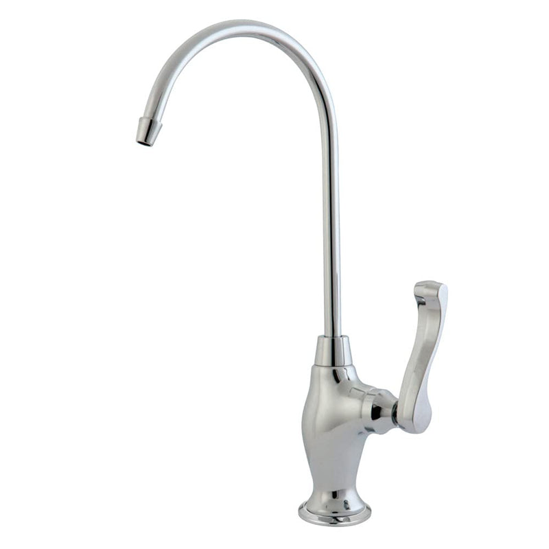 Kingston Brass Gourmetier KS3191FL Royale Single Handle Water Filtration Faucet with 4-3/4-Inch Spout Reach, Polished Chrome