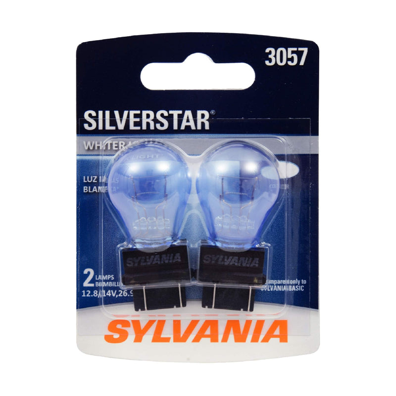 SYLVANIA - 7506 SilverStar Mini Bulb - Brighter and Whiter Light, Ideal for Daytime Running Lights (DRL) and Back-Up/Reverse Lights (Contains 2 Bulbs)