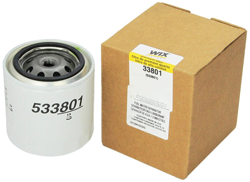 WIX Filters - 33801 Heavy Duty Spin On Fuel Water Separator, Pack of 1