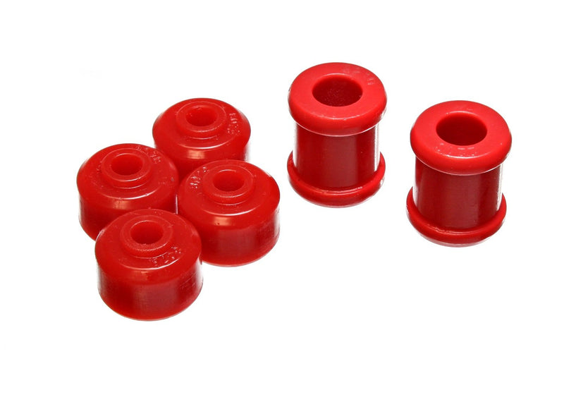 Energy Suspension 9.8137R Front Shock Bushing Set , Red