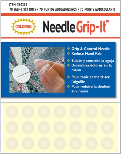 Colonial Needle Grip-It Flexible Self-Adhesive Dots-70/Pkg