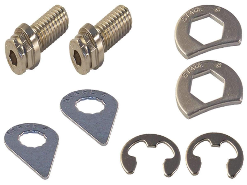 8910A Steel, Nickel Plated, 3/8-16 in., 1.000 in. UHL, Pair 1 Count (Pack of 1)