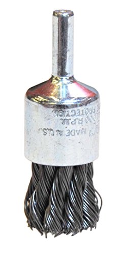 Weiler 10026 3/4" Knot Wire End Brush, .020" Steel Fill, Made in the USA .020" Wire Size Pack of 1